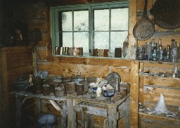 Inside the 'Museum' at Baldy Town